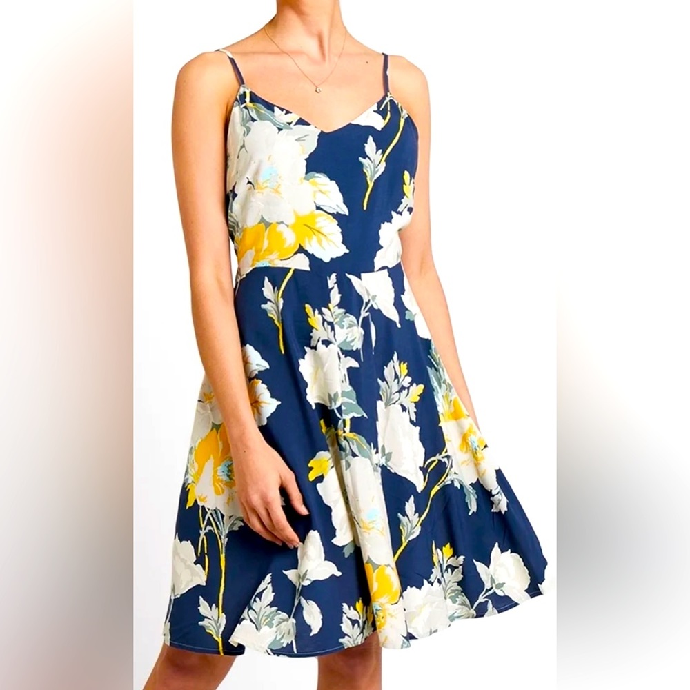 Gap Blue Floral Cami Dress